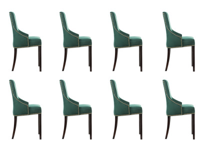 8x Design Upholstery Seat Chairs Chair See Suite Armchair Lounge Club Set